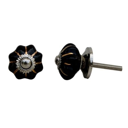 Black Gold Line Small Knob